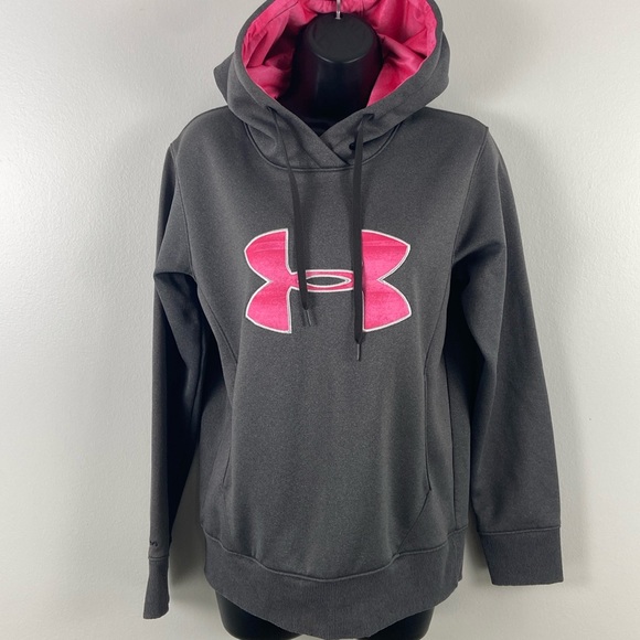 Under Armour Tops - ✨3/$25✨ Under Armour Pink and Gray Hoodie - S